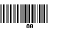 Código de Barras 80