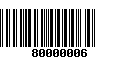 Código de Barras 80000006