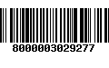 Código de Barras 8000003029277