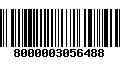 Código de Barras 8000003056488