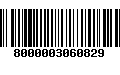 Código de Barras 8000003060829