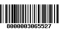 Código de Barras 8000003065527