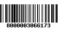 Código de Barras 8000003066173