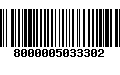 Código de Barras 8000005033302