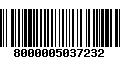 Código de Barras 8000005037232