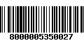 Código de Barras 8000005350027