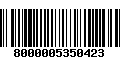 Código de Barras 8000005350423