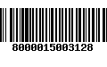 Código de Barras 8000015003128