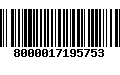 Código de Barras 8000017195753