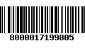 Código de Barras 8000017199805