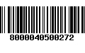 Código de Barras 8000040500272