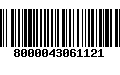 Código de Barras 8000043061121