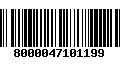 Código de Barras 8000047101199