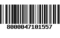 Código de Barras 8000047101557