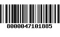 Código de Barras 8000047101885