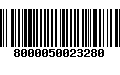 Código de Barras 8000050023280