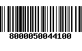 Código de Barras 8000050044100