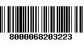 Código de Barras 8000068203223