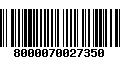 Código de Barras 8000070027350