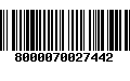 Código de Barras 8000070027442