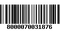 Código de Barras 8000070031876