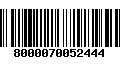 Código de Barras 8000070052444