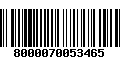 Código de Barras 8000070053465