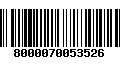 Código de Barras 8000070053526