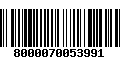 Código de Barras 8000070053991