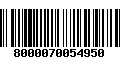 Código de Barras 8000070054950