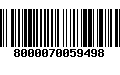 Código de Barras 8000070059498