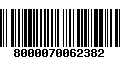 Código de Barras 8000070062382