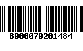 Código de Barras 8000070201484