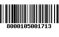 Código de Barras 8000105001713