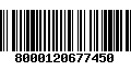 Código de Barras 8000120677450