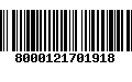 Código de Barras 8000121701918