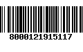 Código de Barras 8000121915117