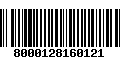 Código de Barras 8000128160121