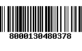 Código de Barras 8000130480378