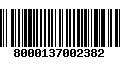 Código de Barras 8000137002382