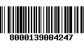 Código de Barras 8000139004247