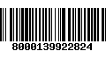 Código de Barras 8000139922824