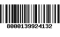 Código de Barras 8000139924132