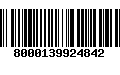 Código de Barras 8000139924842