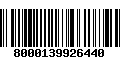 Código de Barras 8000139926440