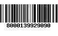 Código de Barras 8000139929090