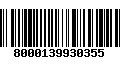 Código de Barras 8000139930355