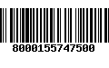 Código de Barras 8000155747500