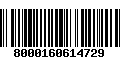 Código de Barras 8000160614729