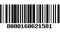 Código de Barras 8000160621581